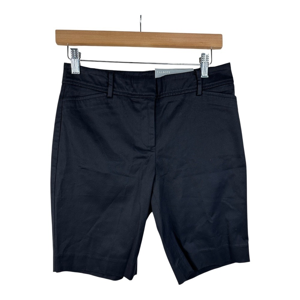 NWT Talbots Women's Perfect Short 9.5" Inseam Size 2 Petite‎ Black